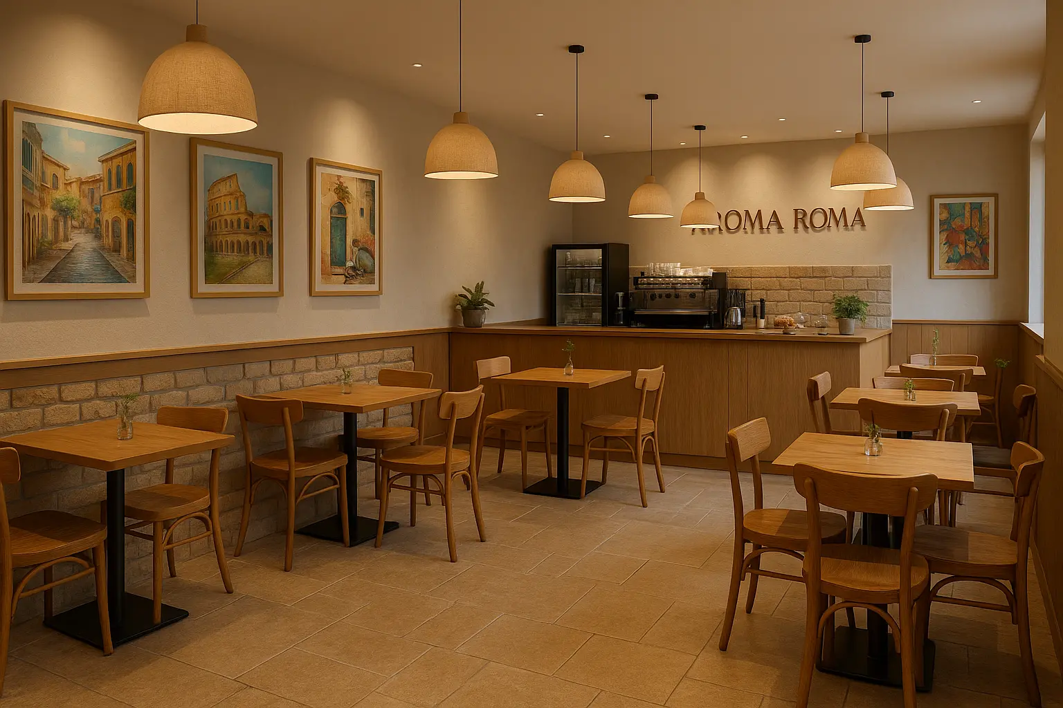 Interno di Aroma di Roma